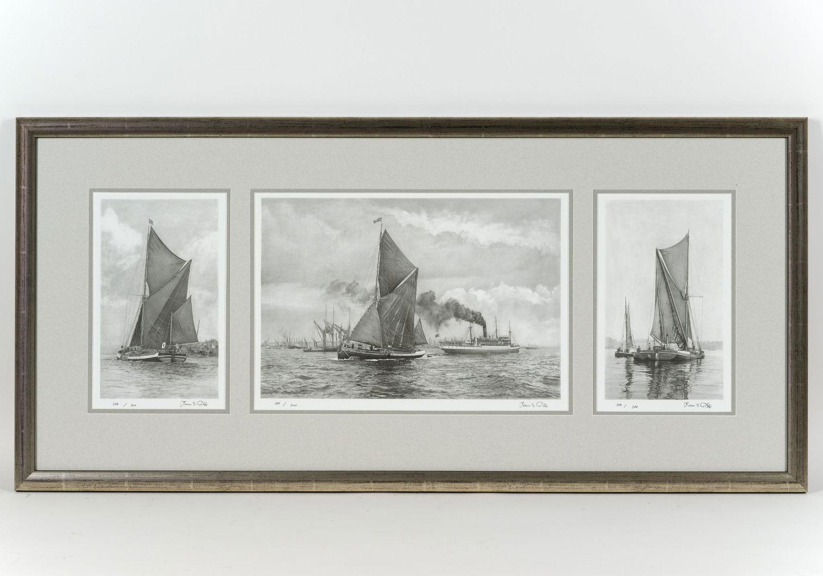 John S. Gibb Boat Prints Triptych (1 of 5)