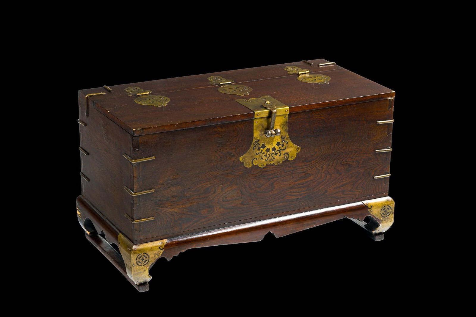 Asian Brass Mounted Chest (1 of 7)