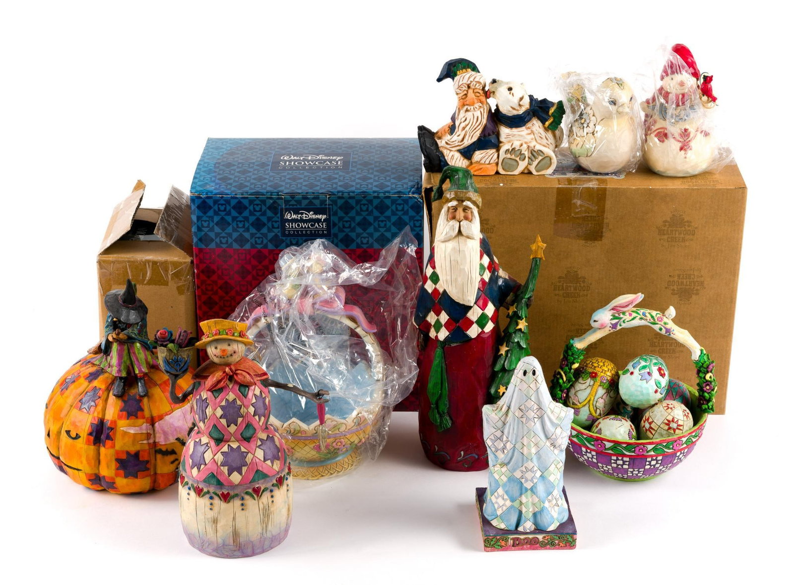 12 Decorations Incl Disney Traditions: Also includes Heartwood Creek Jim Shore and more.