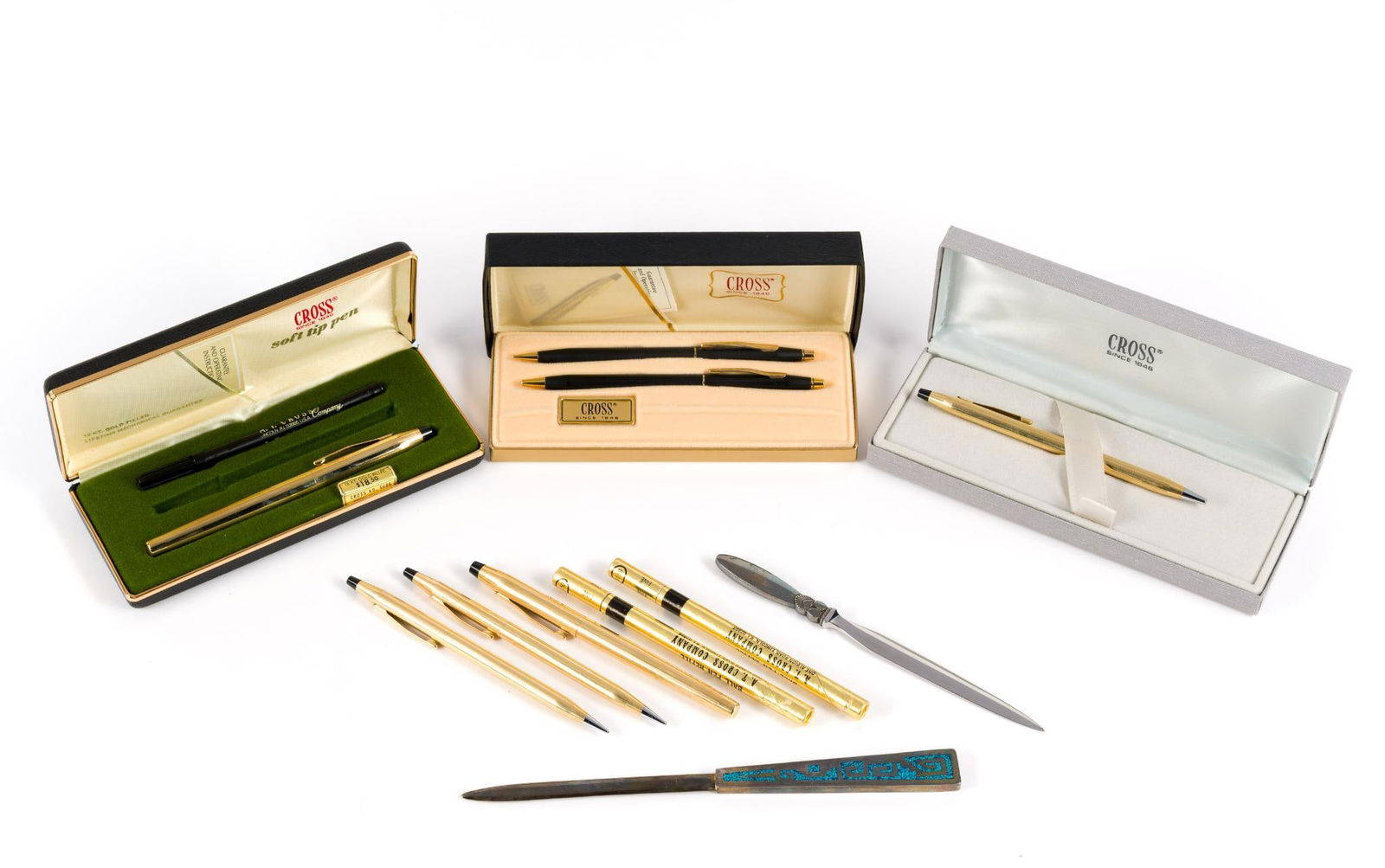 6 Cross Pens & Pencils w/ Refills & 2 Letter Openers (1 of 5)