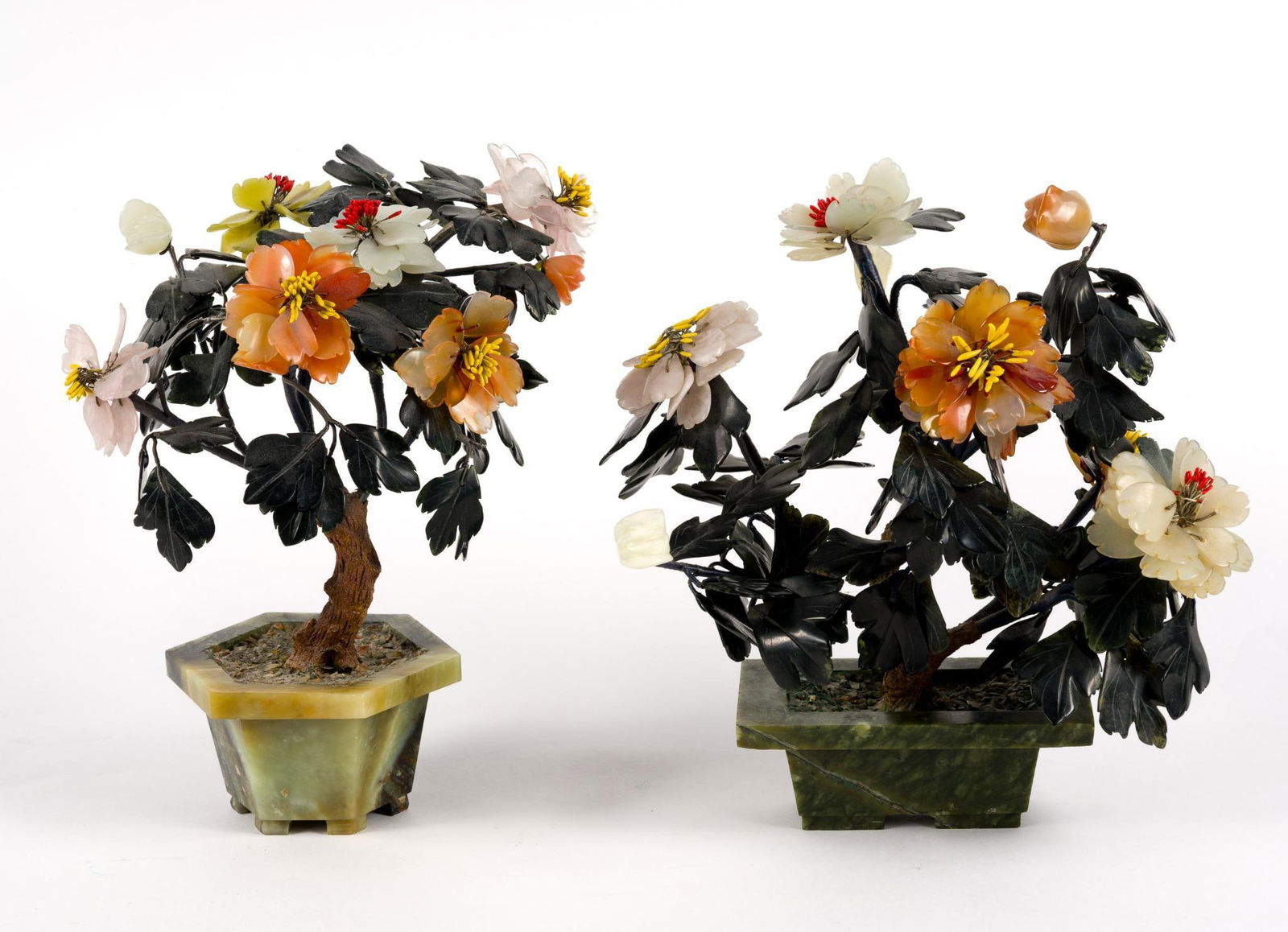 2 Stone Carved Floral Arrangements (1 of 2)