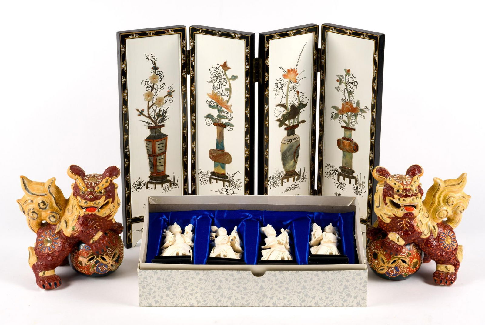 Asian Decoratives Incl Foo Dogs (1 of 7)