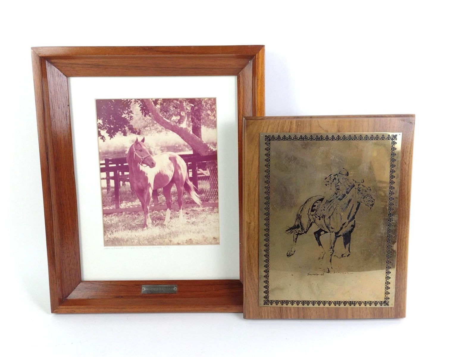 2 Pcs Framed Secretariat Art (1 of 5)