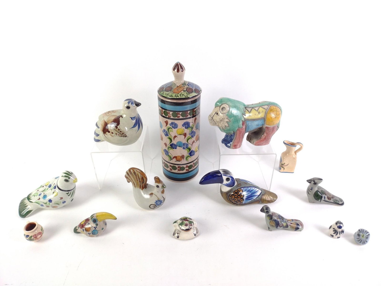 14 Pcs Mexican Pottery incl. Tonala (1 of 7)