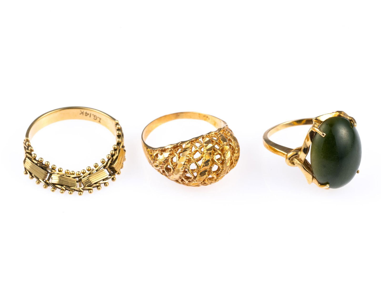 Three 14K Gold Rings (1 of 2)