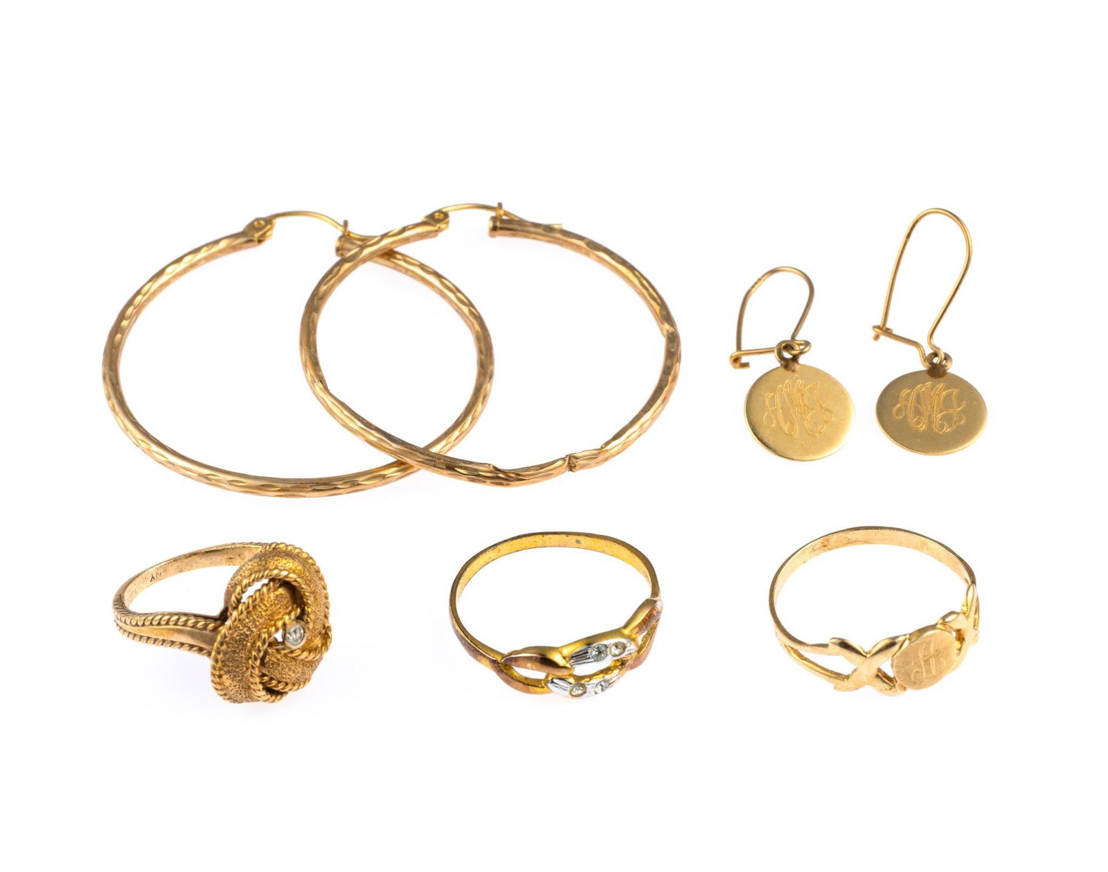 14K and 10K Gold Rings and Earrings (1 of 3)