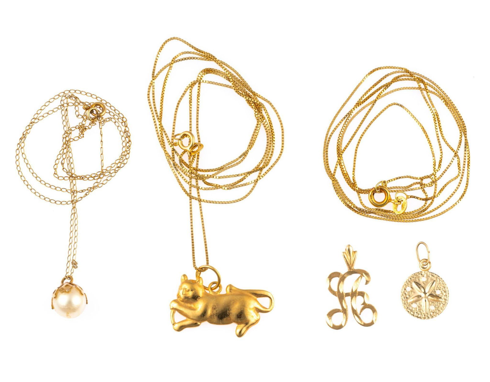 14K Gold Chain Necklaces and Pendants (1 of 5)