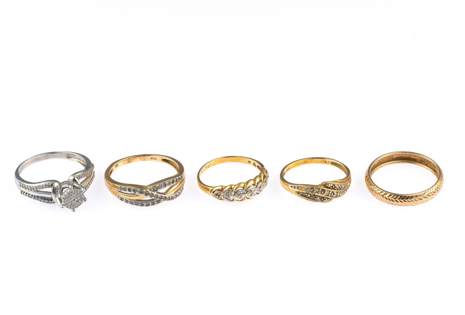 Five 10K Gold Rings (1 of 3)