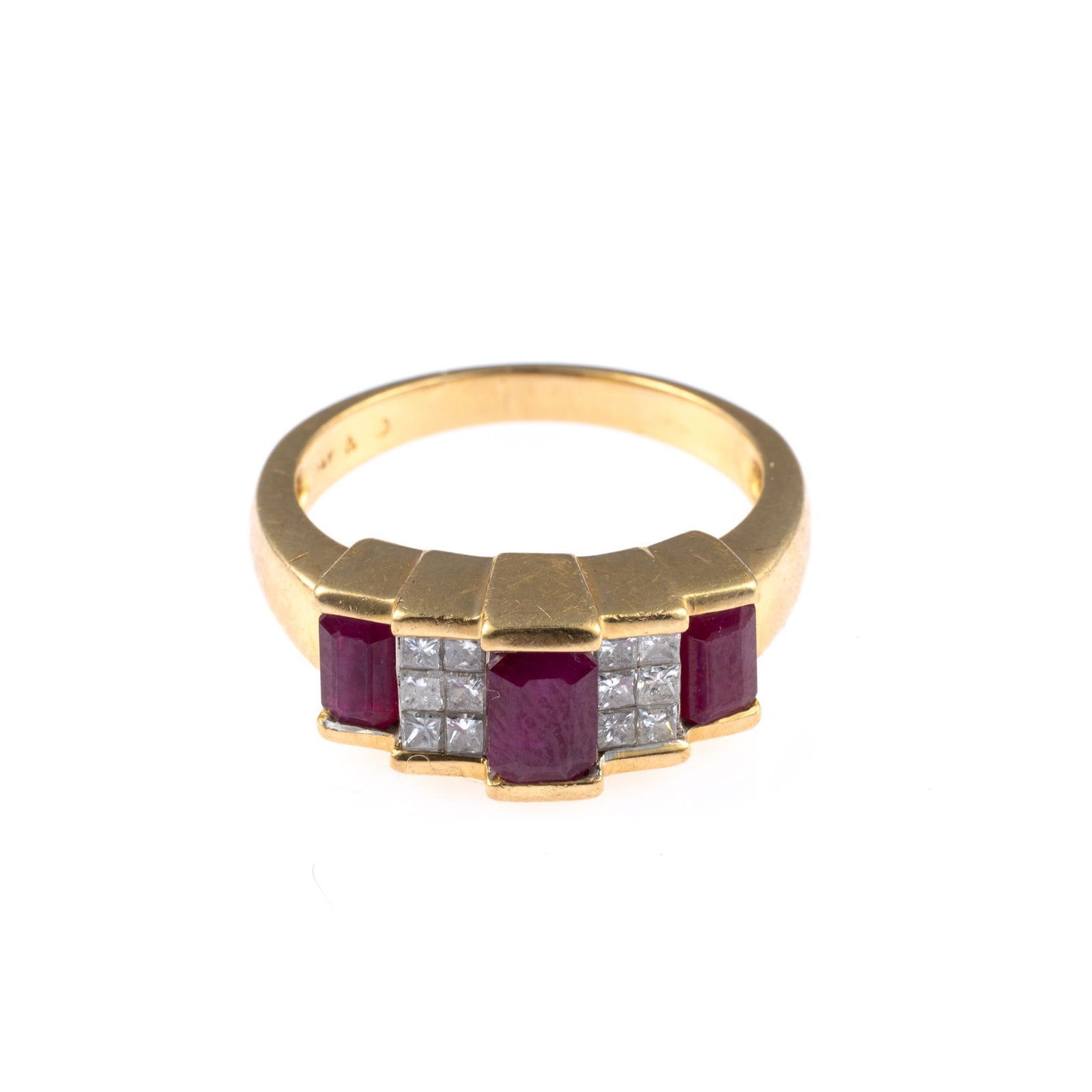 14K Gold Ruby and Diamond Ring (1 of 4)