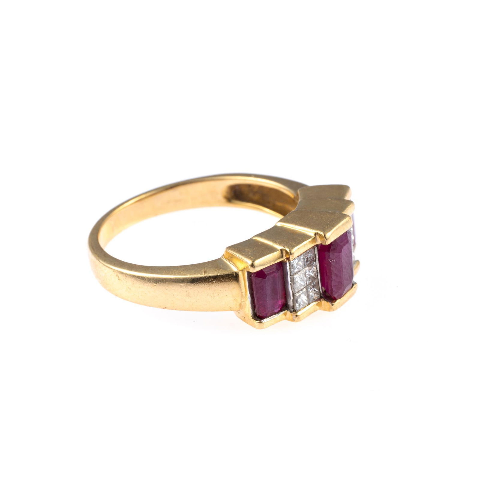14K Gold Ruby and Diamond Ring - 2
