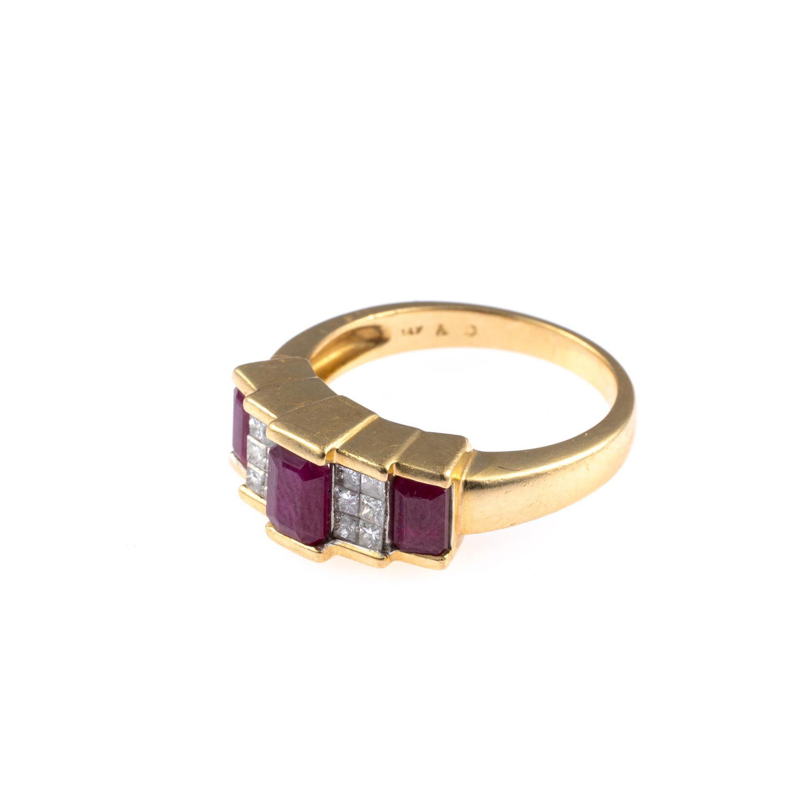 14K Gold Ruby and Diamond Ring - 3
