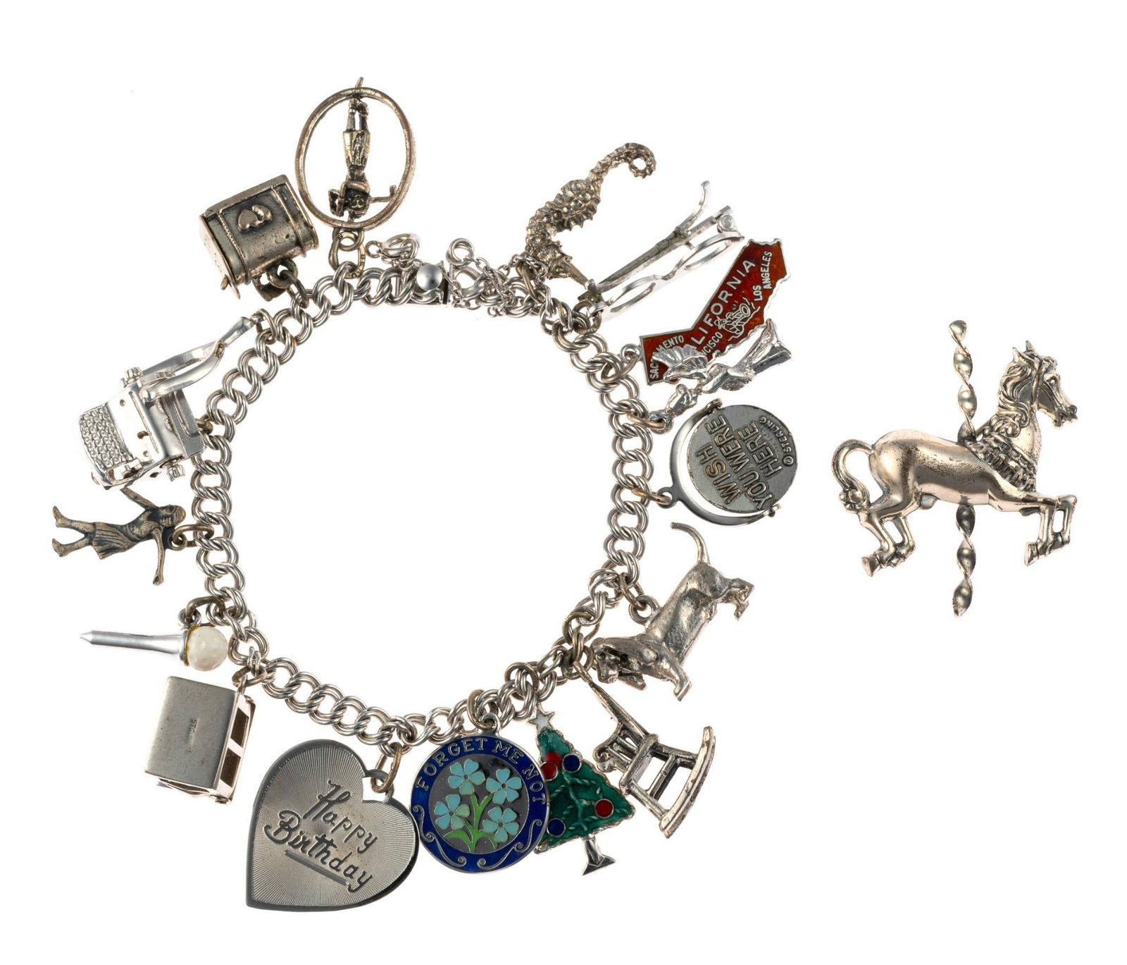 Sterling Silver Charm Bracelet (1 of 4)