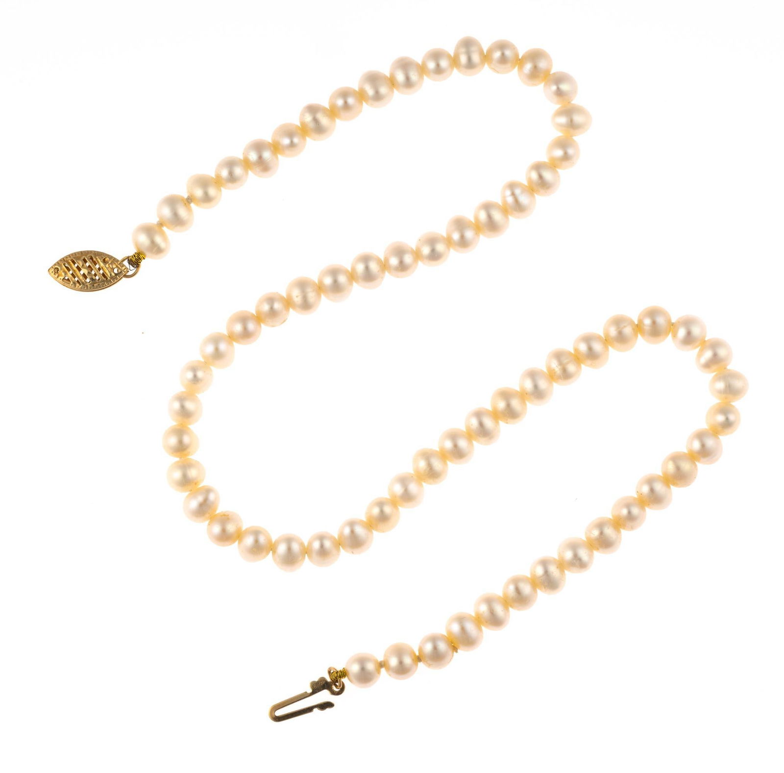 Fresh Water Pearl Necklace with 14K Gold Clasp (1 of 2)