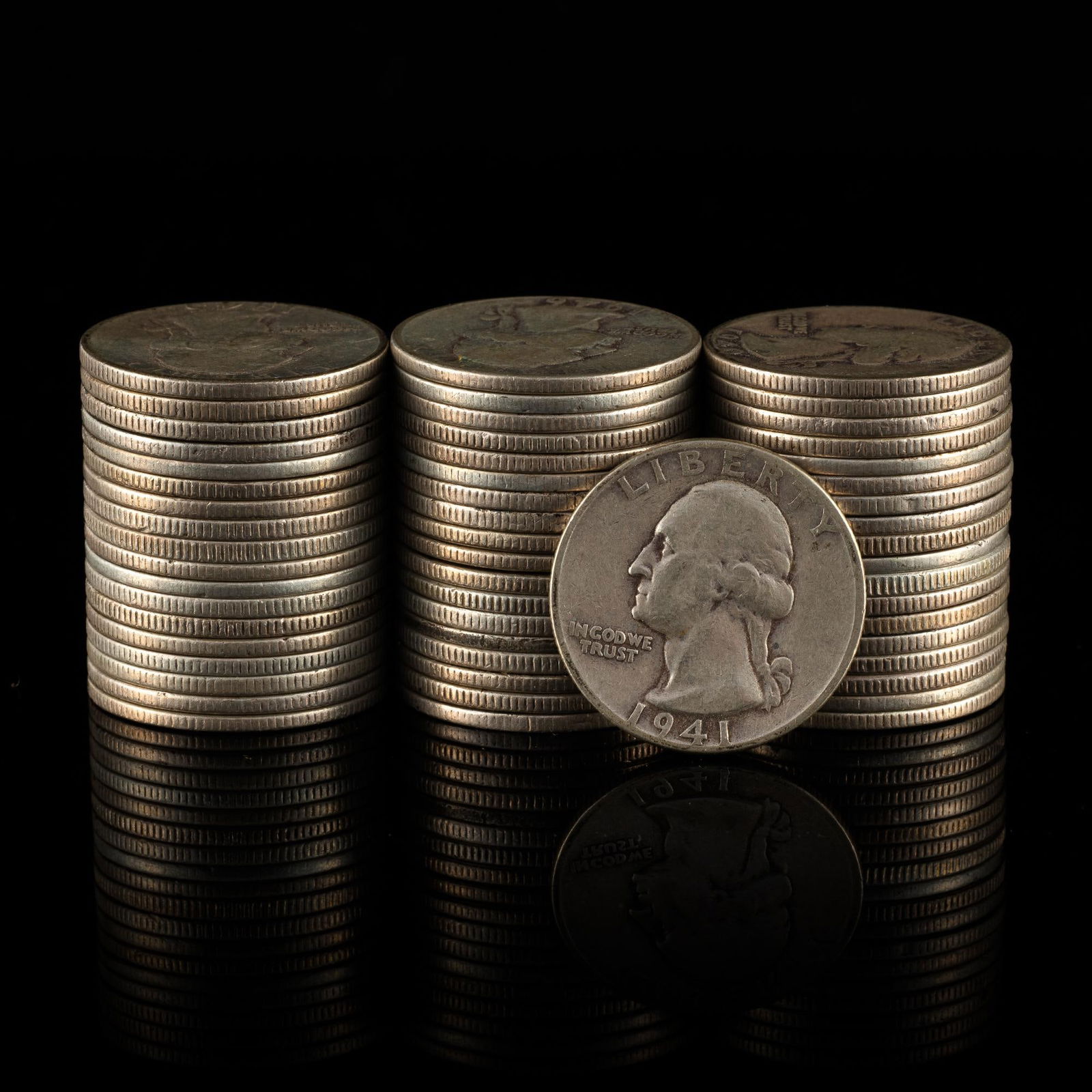 Fifty Five Silver Quarters (1 of 1)