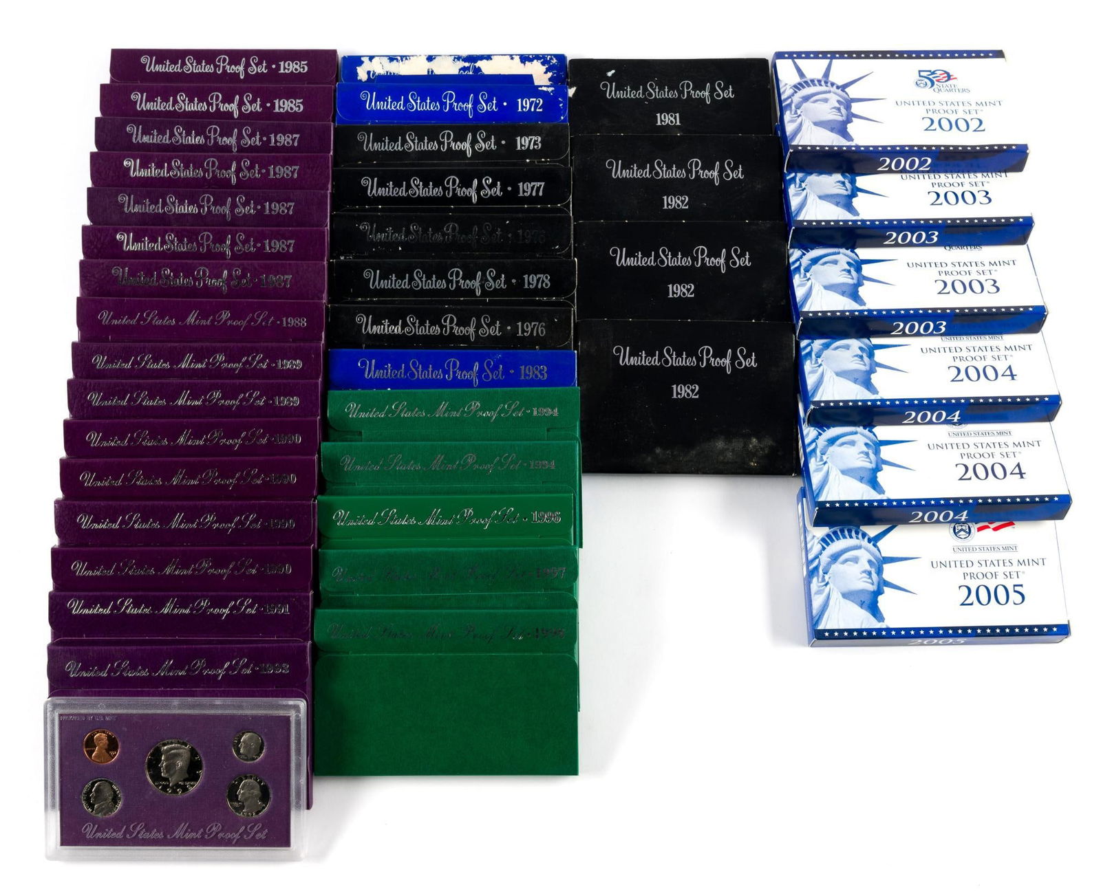 Forty United States Proof Sets (1 of 3)