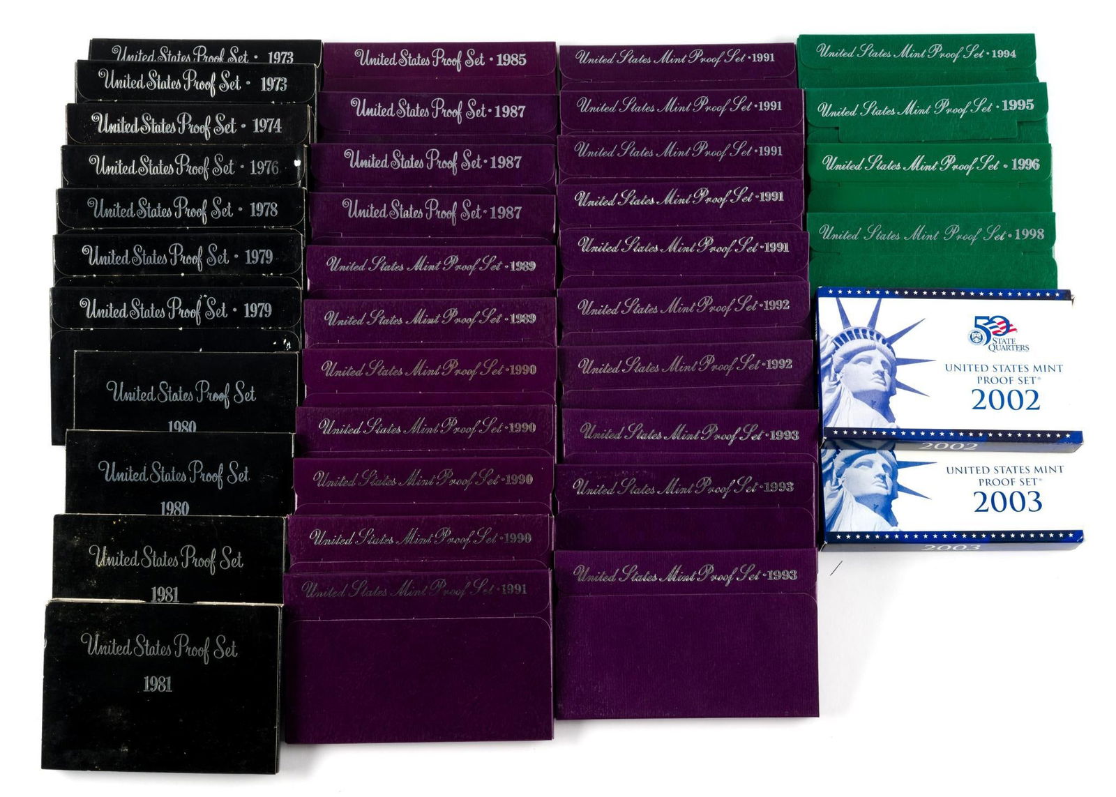 Thirty Eight United States Proof Sets (1 of 1)