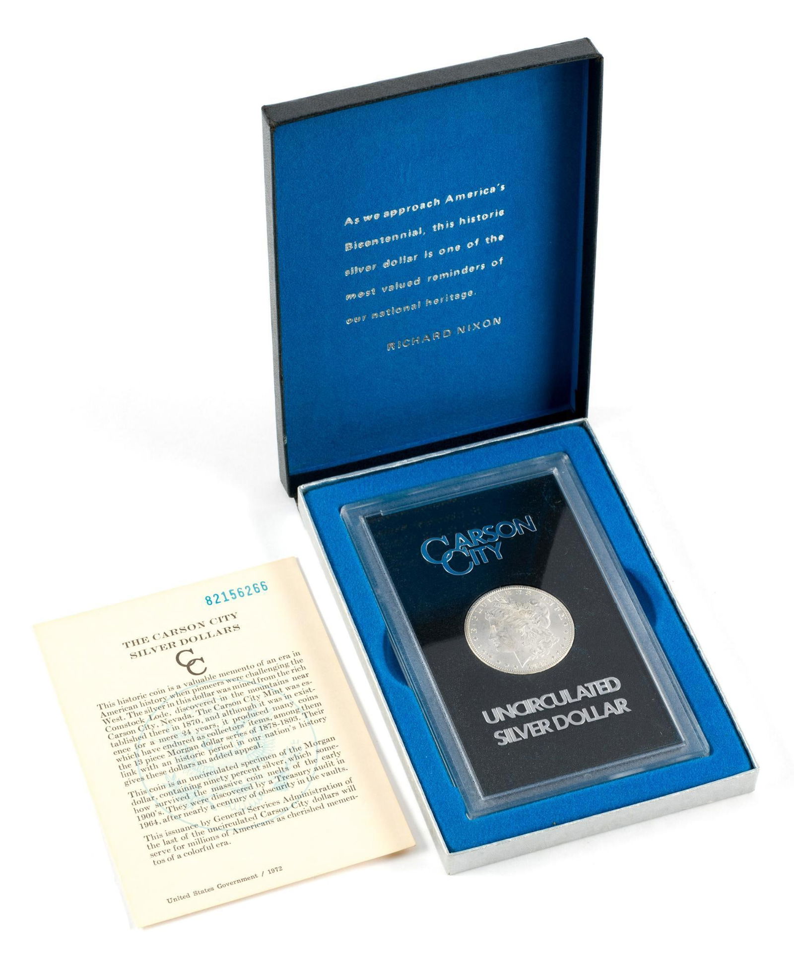 1882-CC Carson City Morgan Silver Dollar GSA (1 of 2)