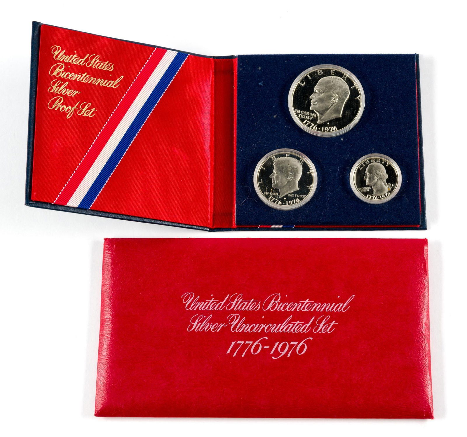 Bicentennial Silver Proof And Uncirculated Sets 1976 (1 of 3)