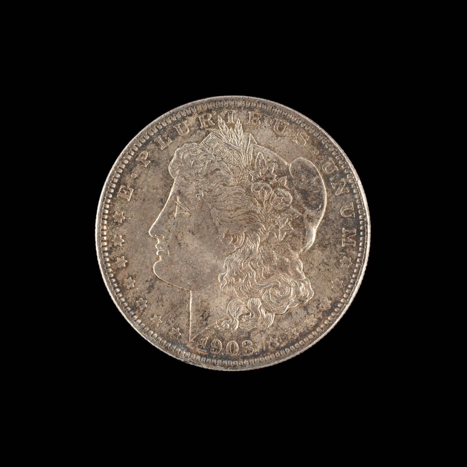 1903-O Morgan Silver Dollar: A semi-key Morgan in AU condition.