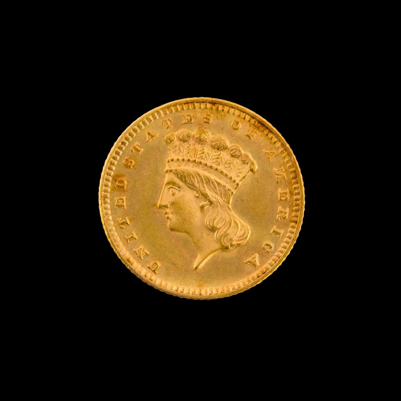 1888 Gold Dollar Coin (1 of 2)