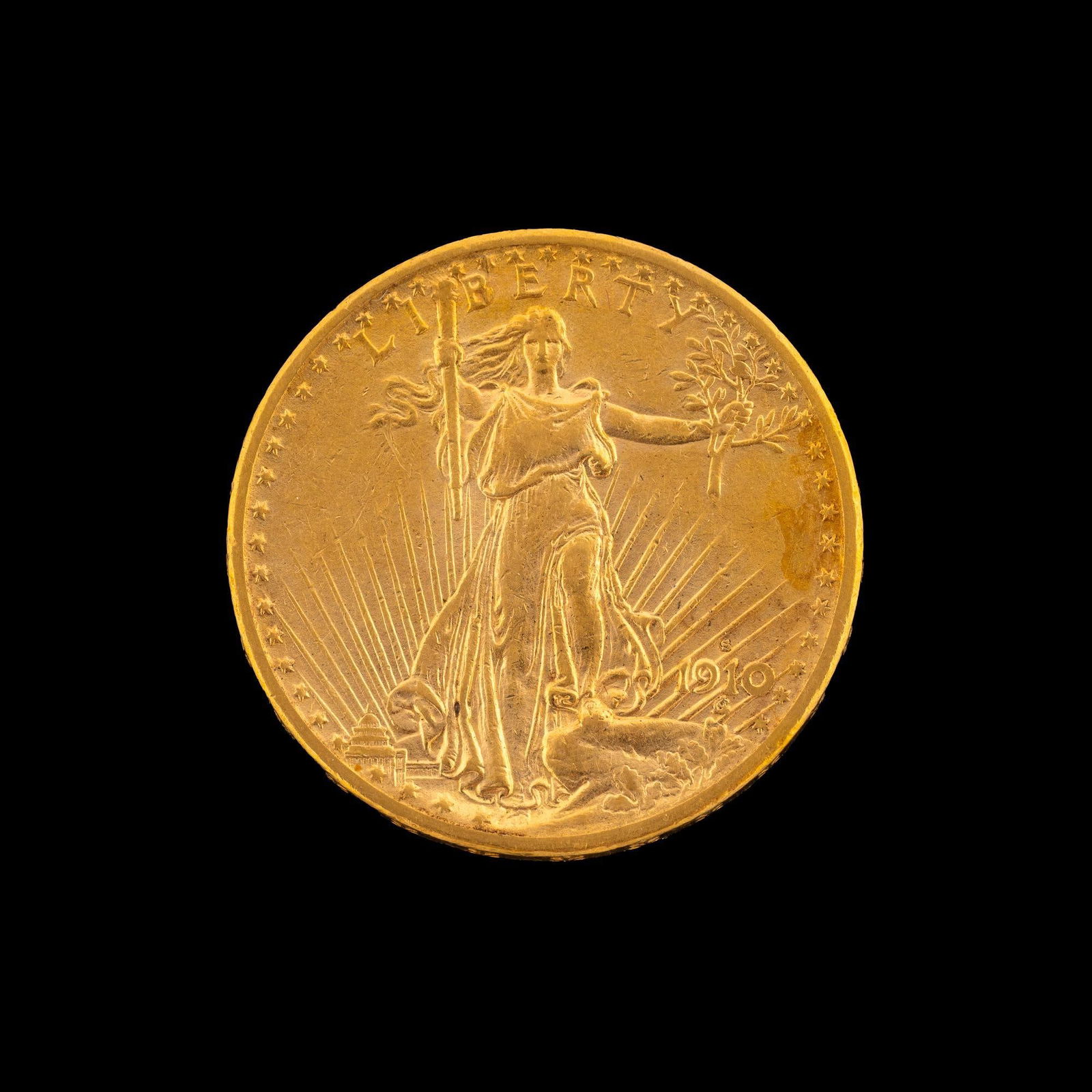 1910-S Twenty Dollar Gold St. Gaudens Coin (1 of 2)