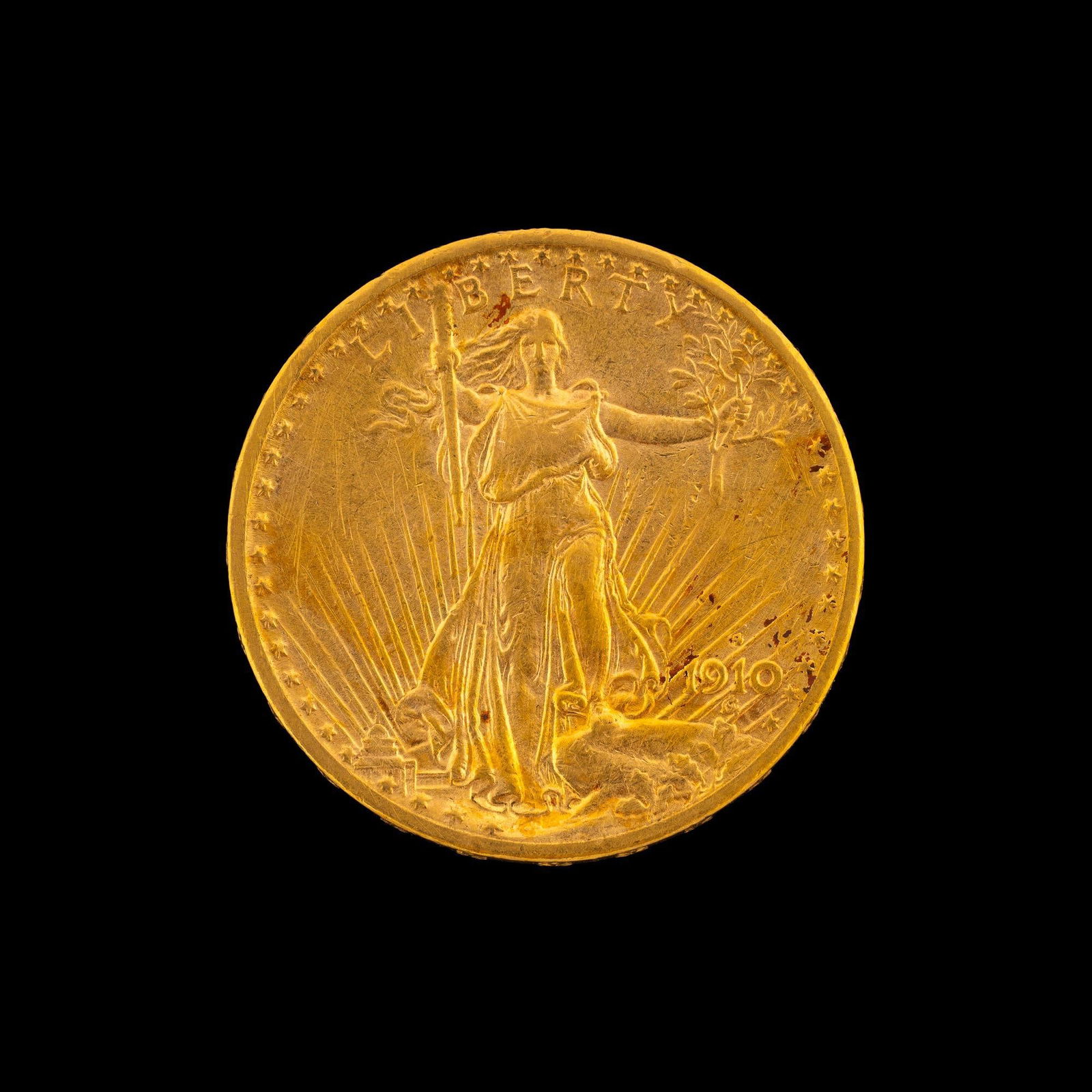 1910-S St. Gaudens $20 Gold Coin (1 of 2)