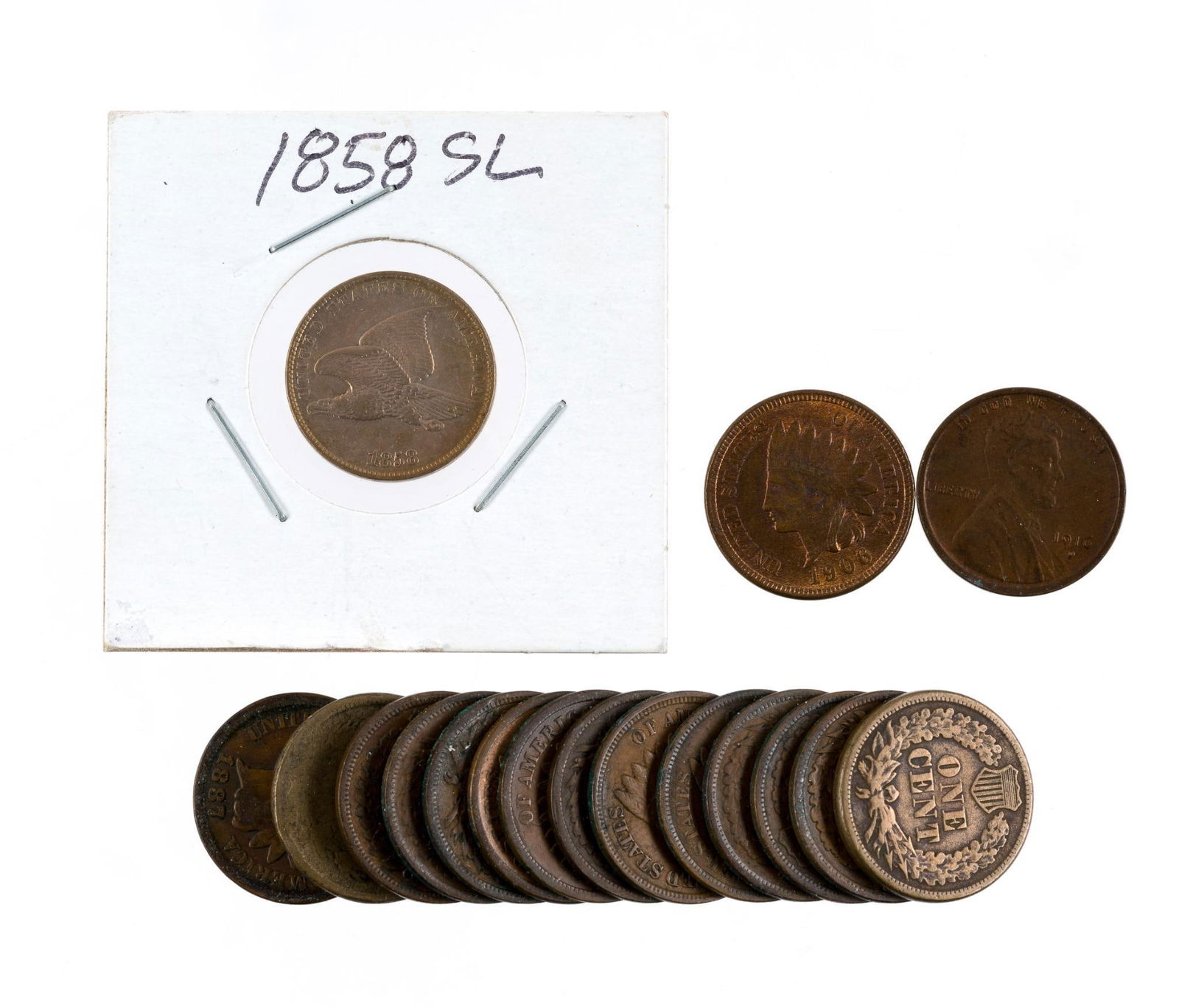 Wheat Cents Indian Head Cents Flying Eagle (1 of 8)