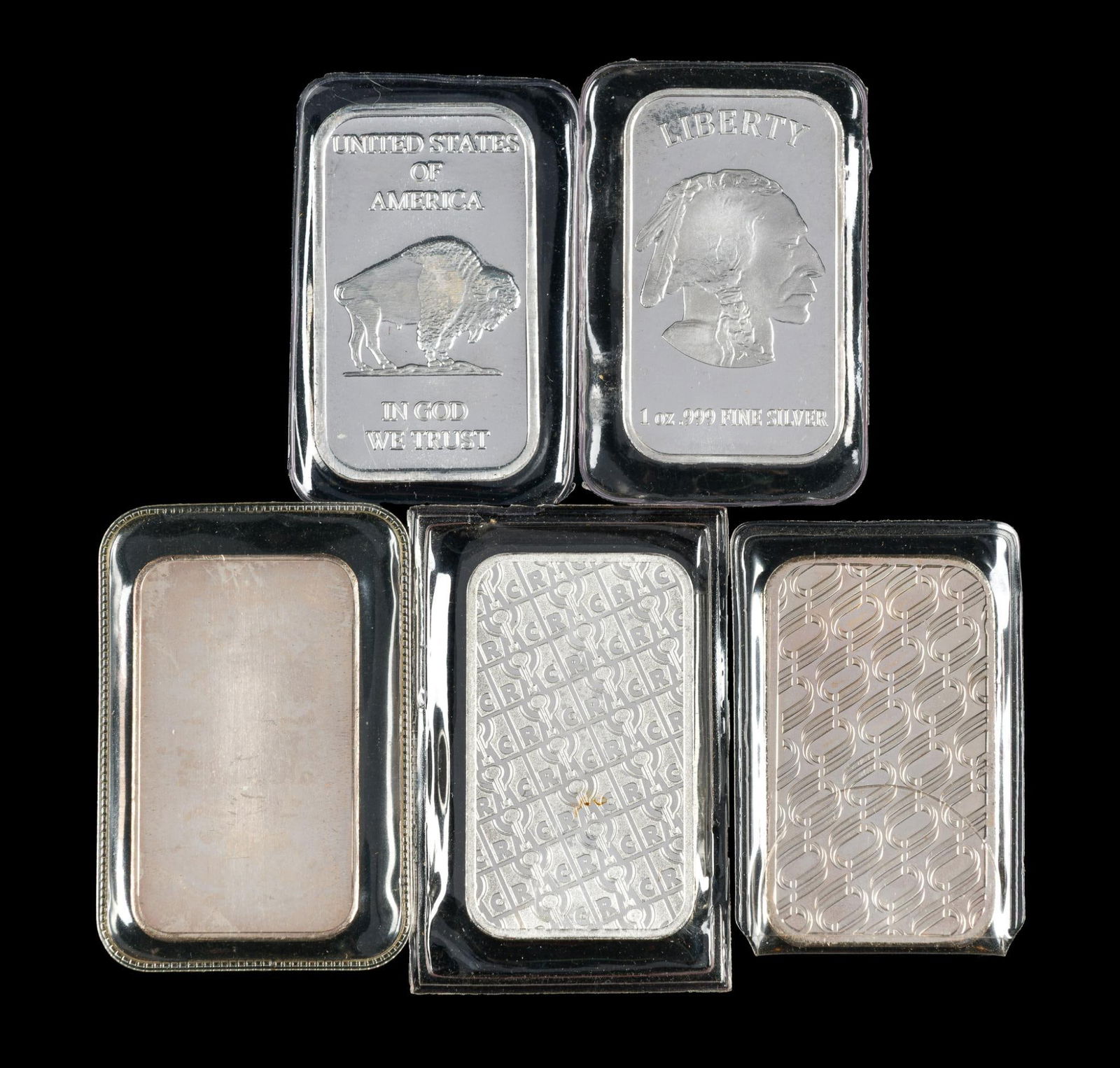 Five Silver One Ounce Bars - 2