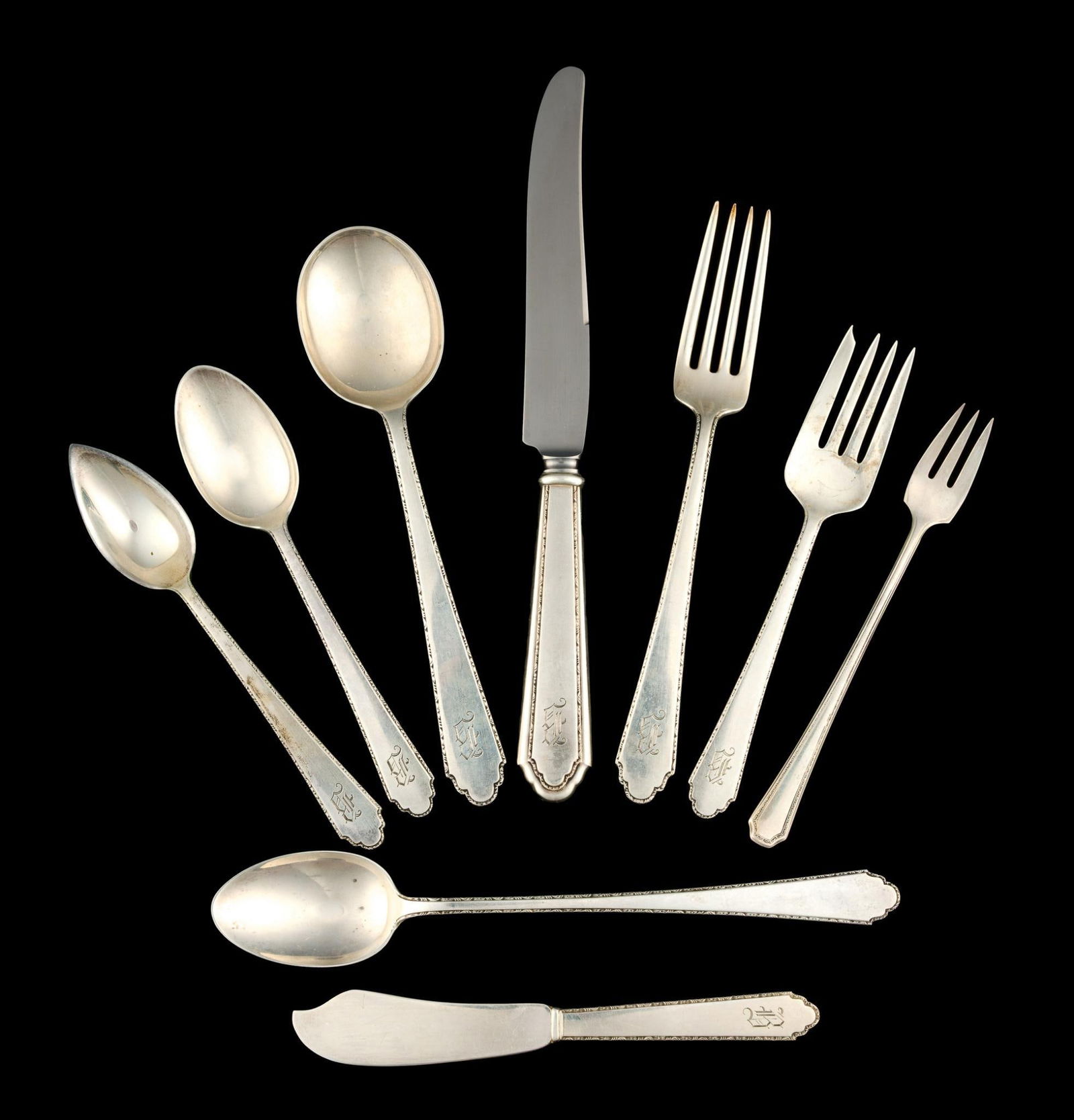 Lunt Sterling Silver Flatware Set - 2