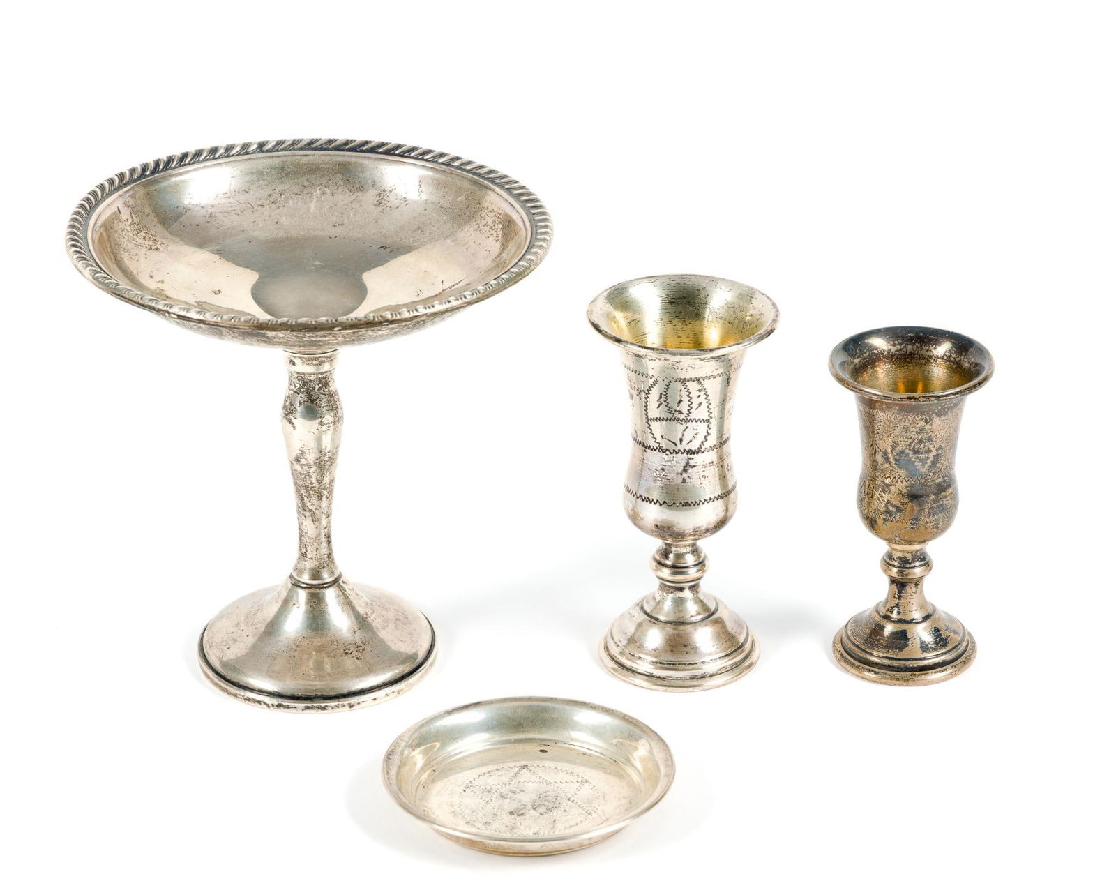 Four Antique Silver Pieces incl Sterling (1 of 5)