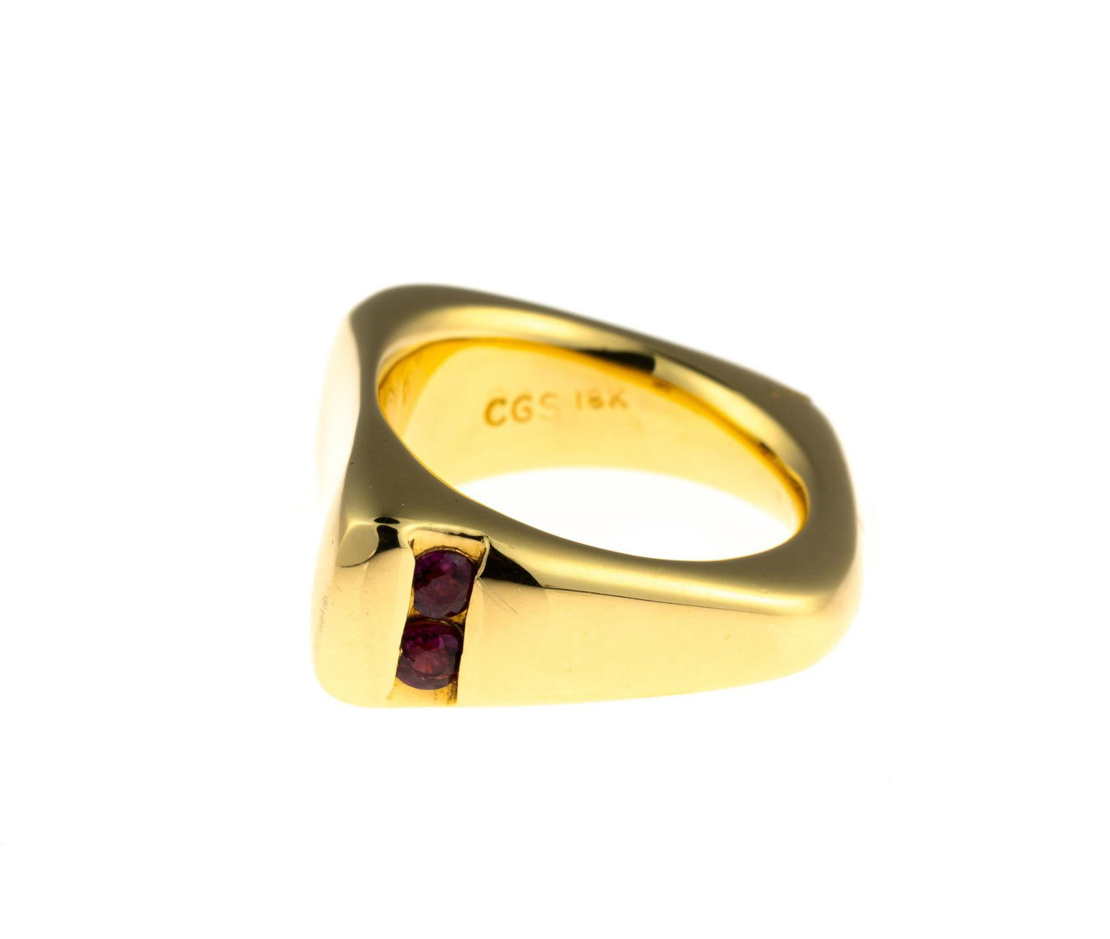 18K Gold and Ruby Ring - 2