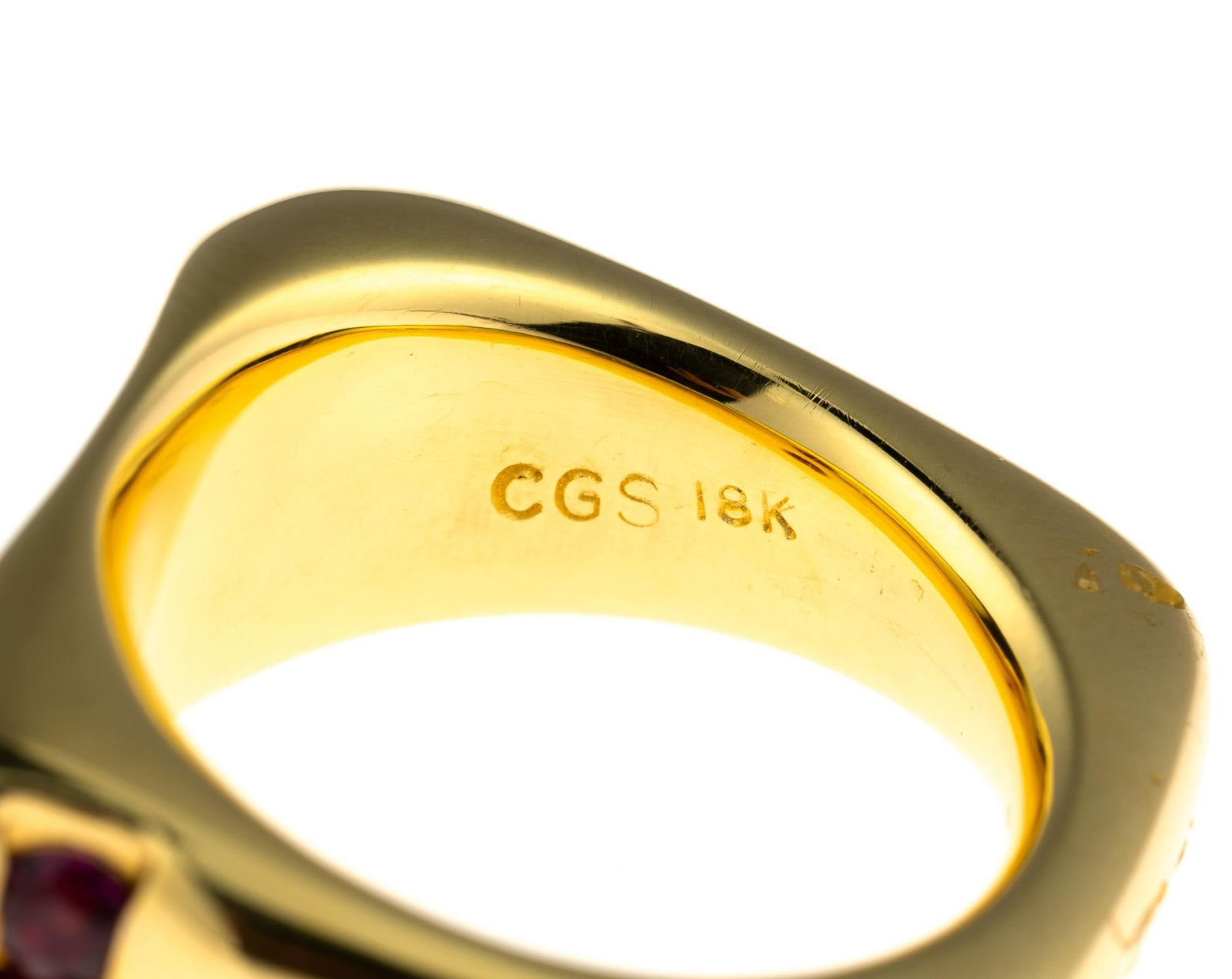 18K Gold and Ruby Ring - 4