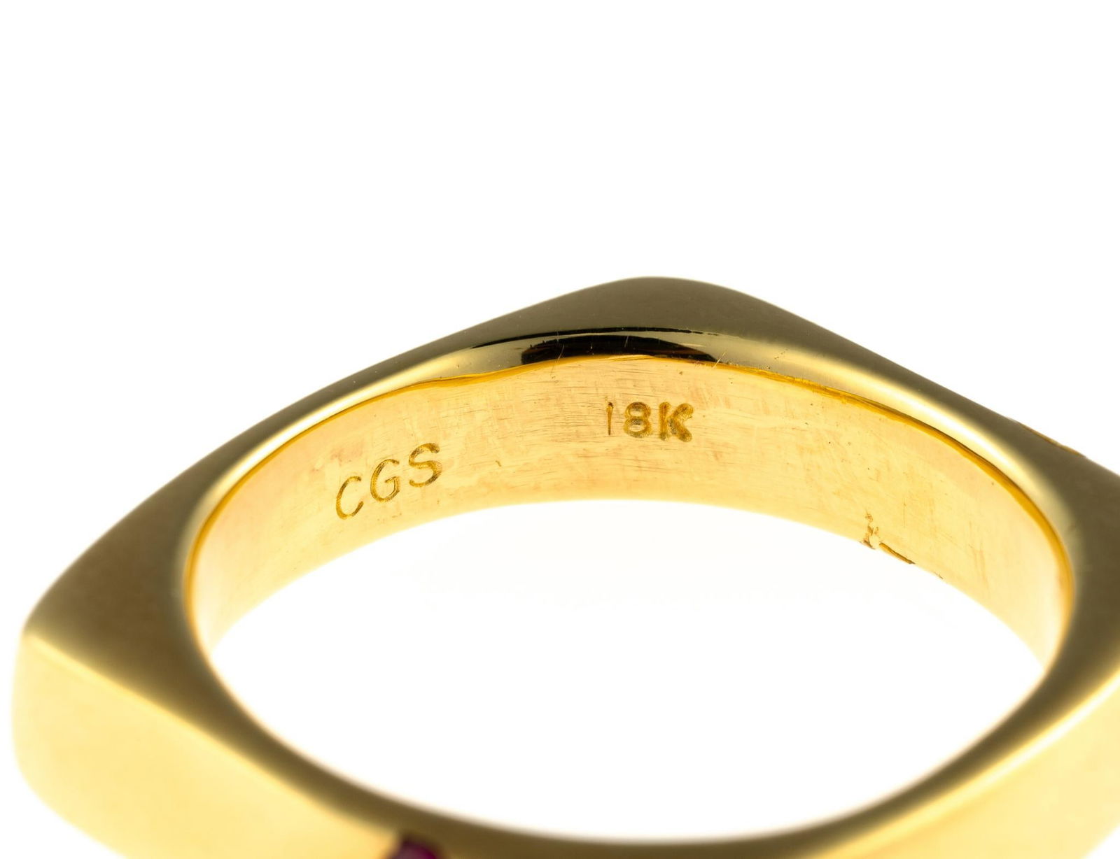 18K Gold and Ruby Ring - 2