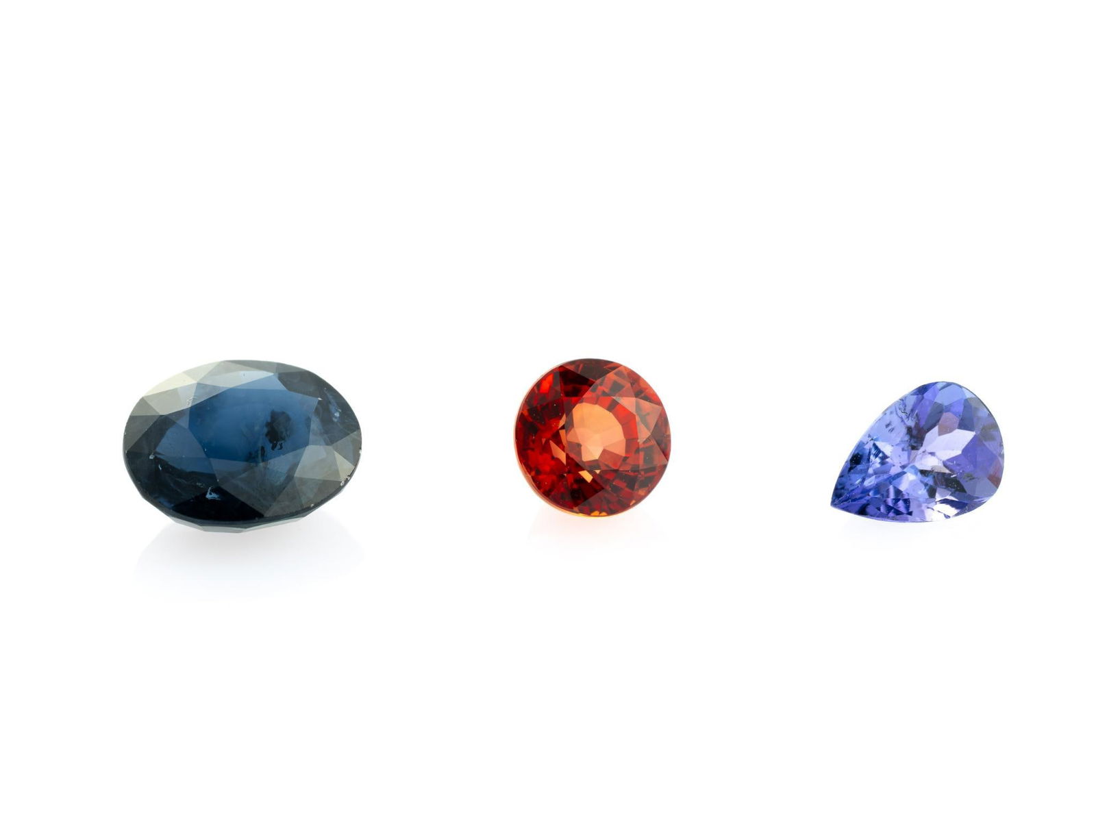 Three Gemstones: Tanzanite, Sapphire, Ruby (1 of 4)