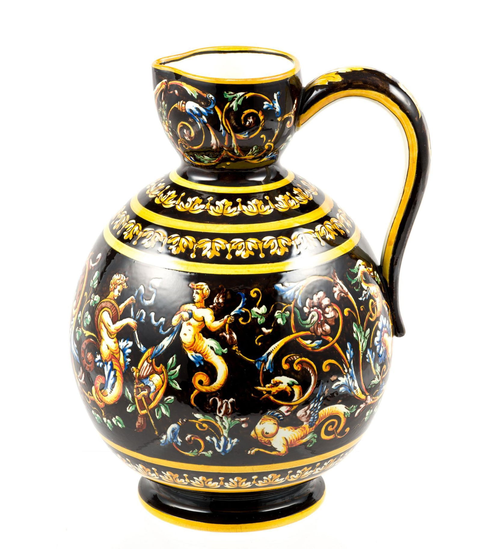 Gien Faience Porcelain Pitcher (1 of 4)