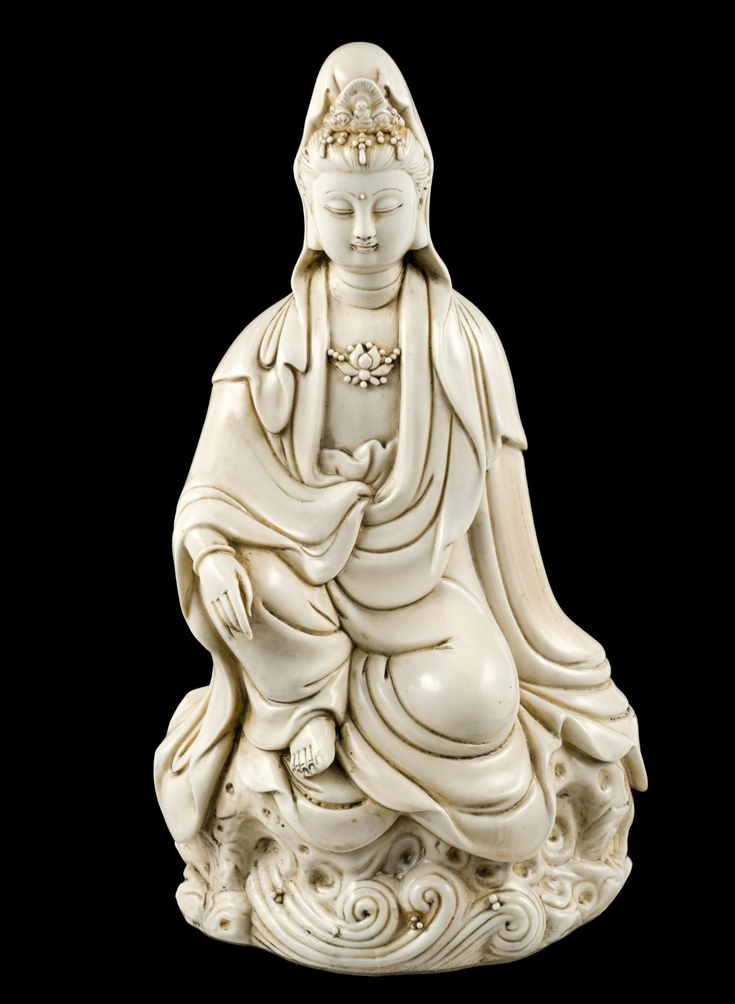 Ming Dynasty He Chaozong Guanyin Bodhisattva Statue (1 of 6)