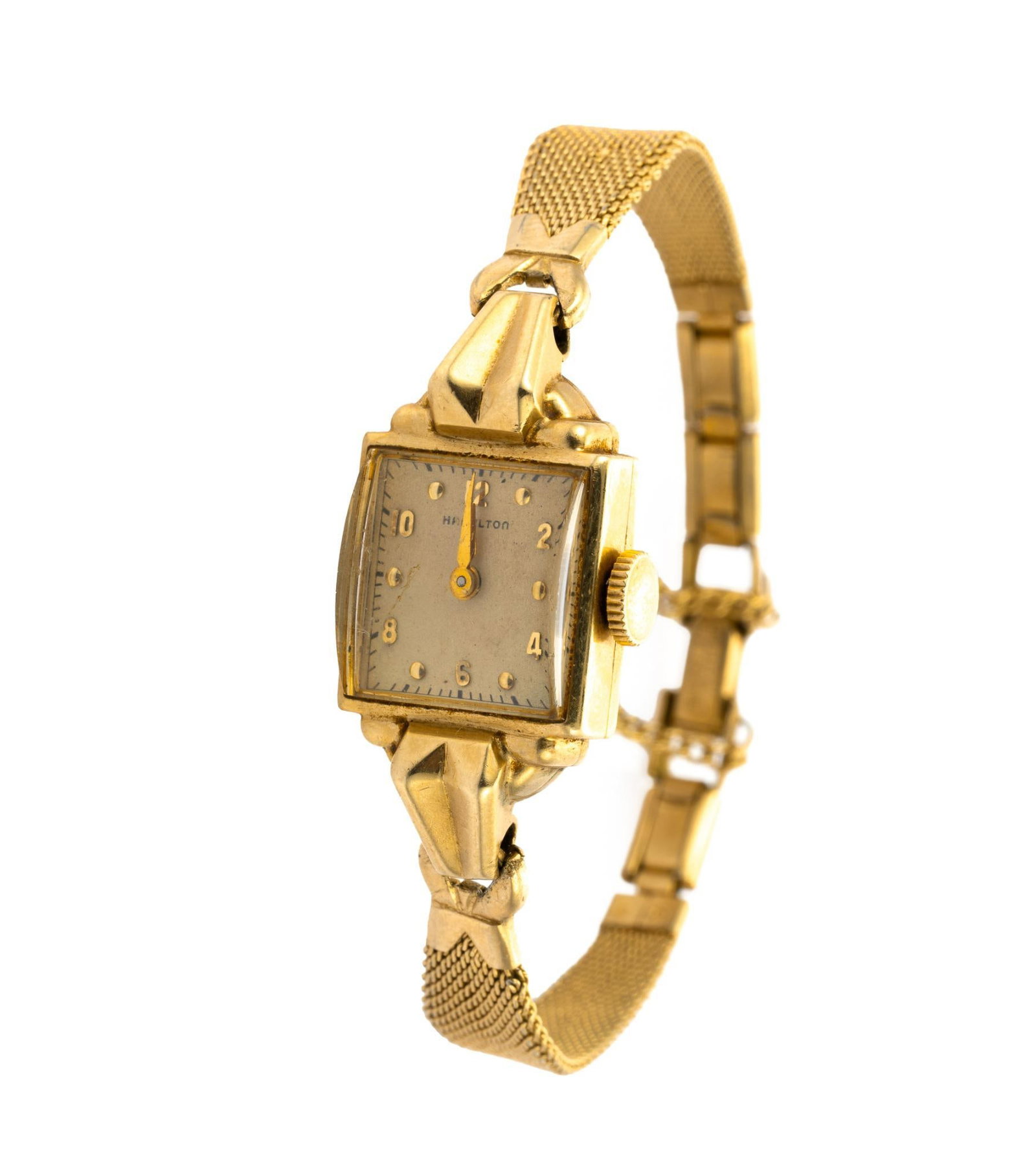 Antique 14K Gold Hamilton Wrist Watch (1 of 2)