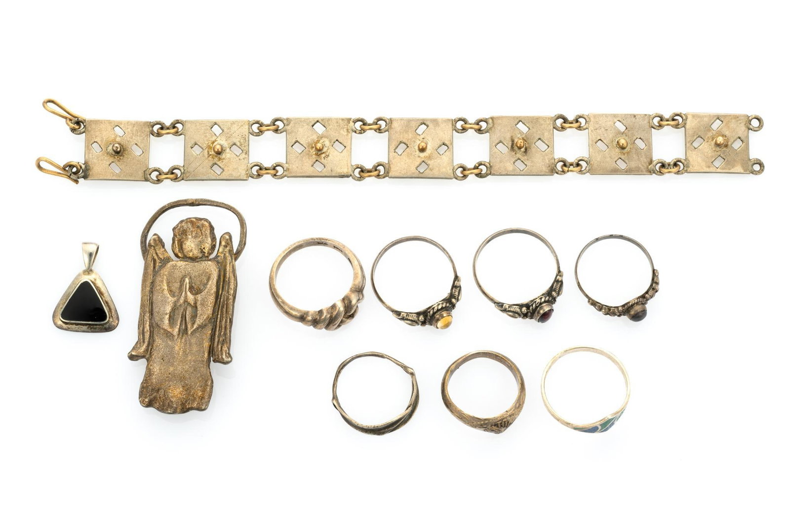 10 Pcs Sterling Silver Jewelry (1 of 3)