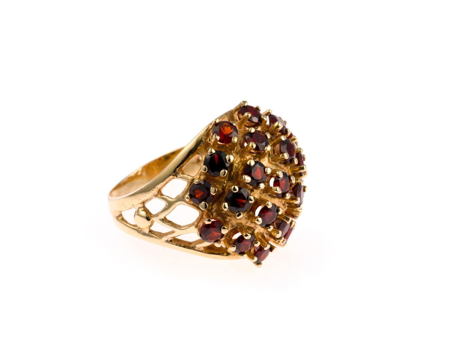14K Gold & Garnet Ring (1 of 3)