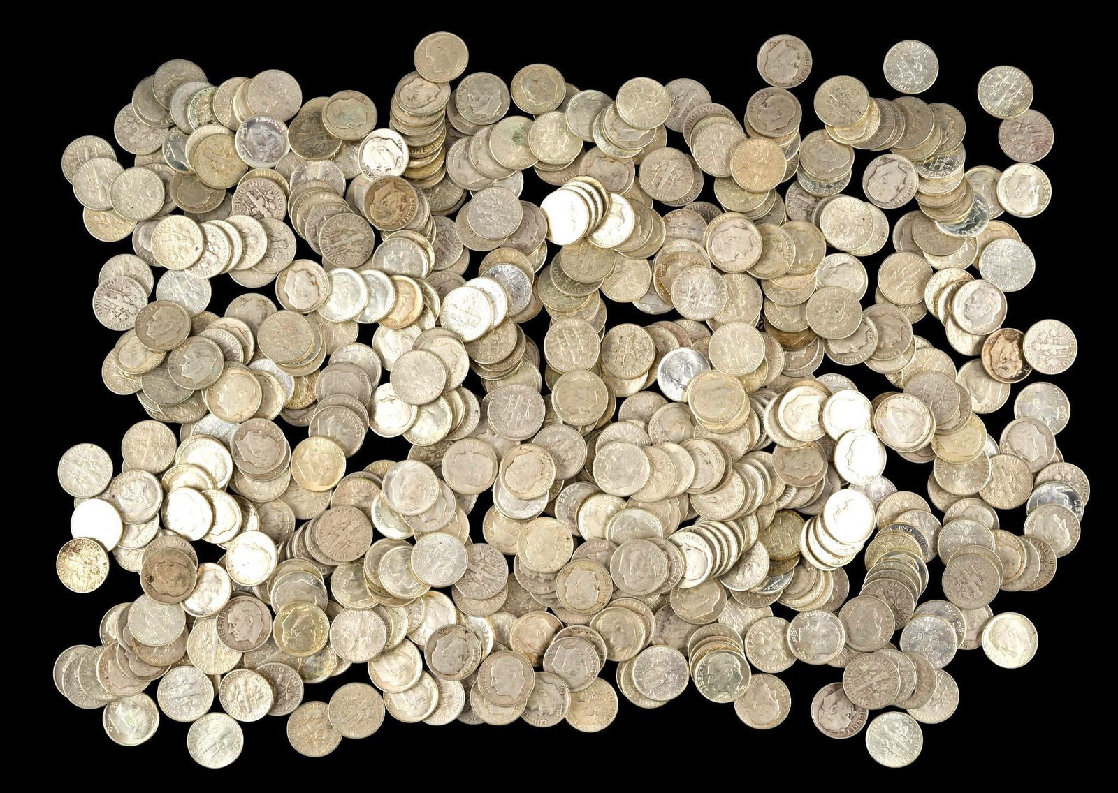 Five Hundred Silver Roosevelt Dimes (1 of 1)