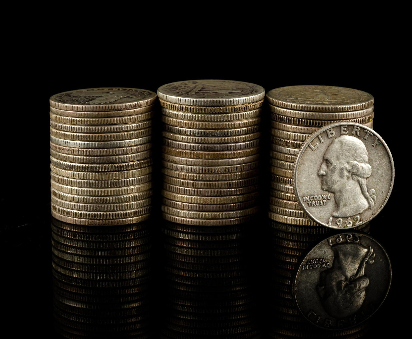 Fifty Washington Quarters (1 of 1)