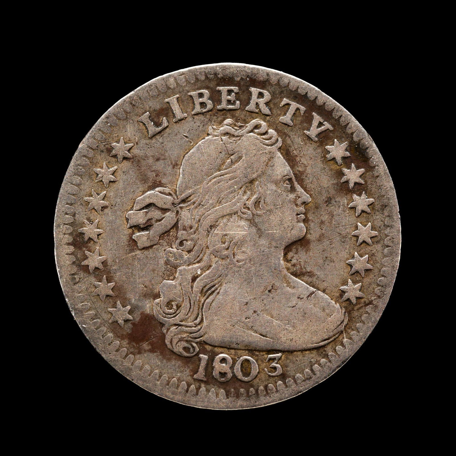 1803 Draped Bust Half Dime (1 of 2)