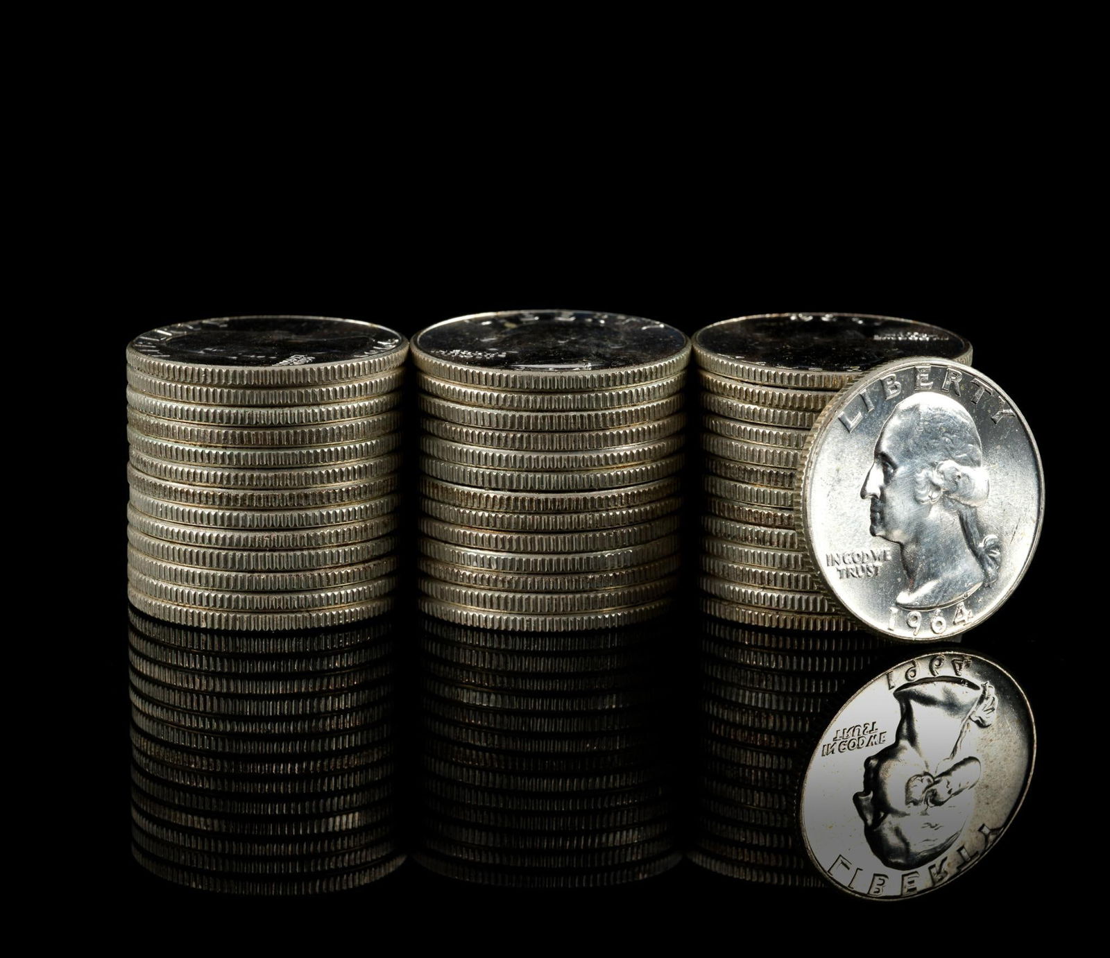 Forty 1964 Silver Quarters (1 of 2)