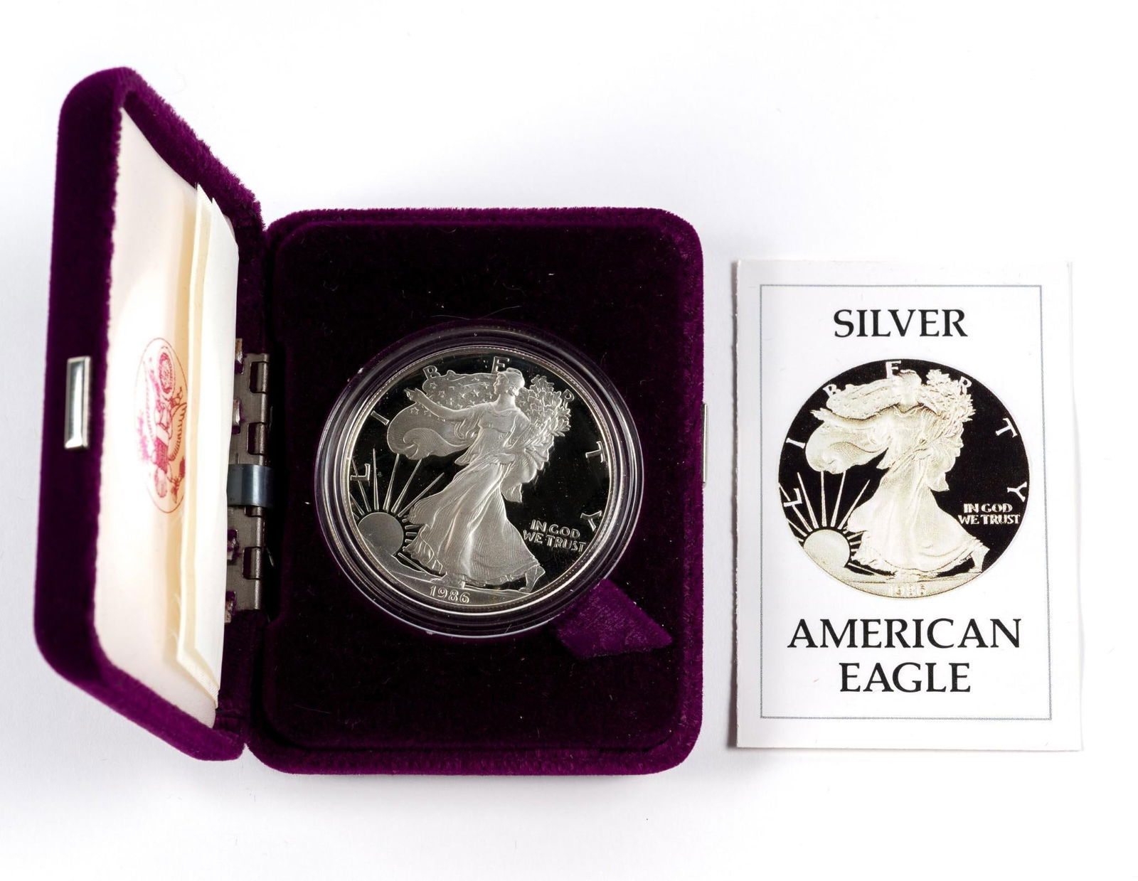 Two Proof American Eagle Silver Dollars - 2