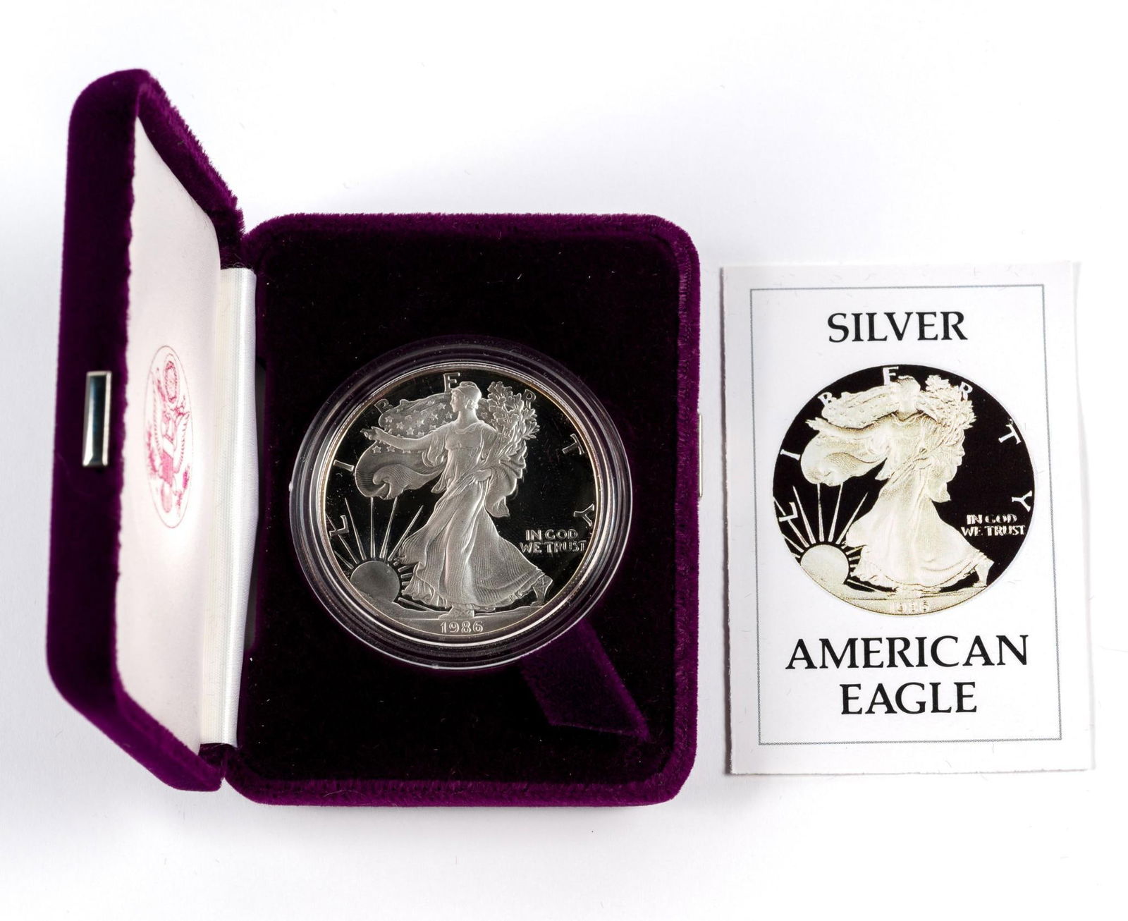 Two Proof American Eagle Silver Dollars - 3