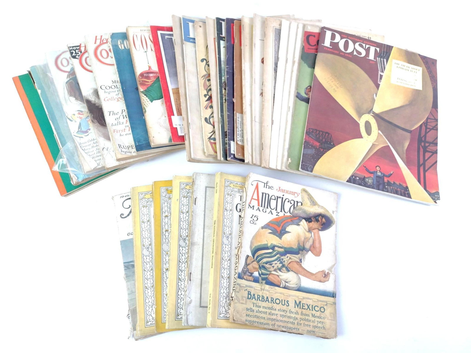 Magazines Incl Cosmopolitan: Also includes Post, The American Magazine and more.