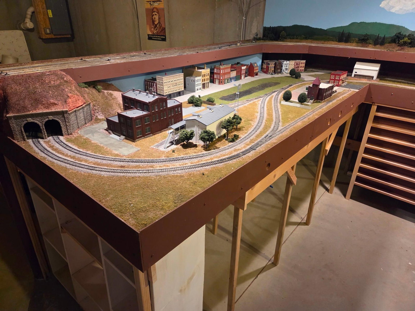 Large Handmade HO Scale Model Railroading & Train Layout: IMPORTANT NOTE. To be picked up in Mechanicsburg, PA. It is located in a basement. This is a large HO-scale layout that runs on a Digitrax System (with a switchboard) with a 90-degree turntable.