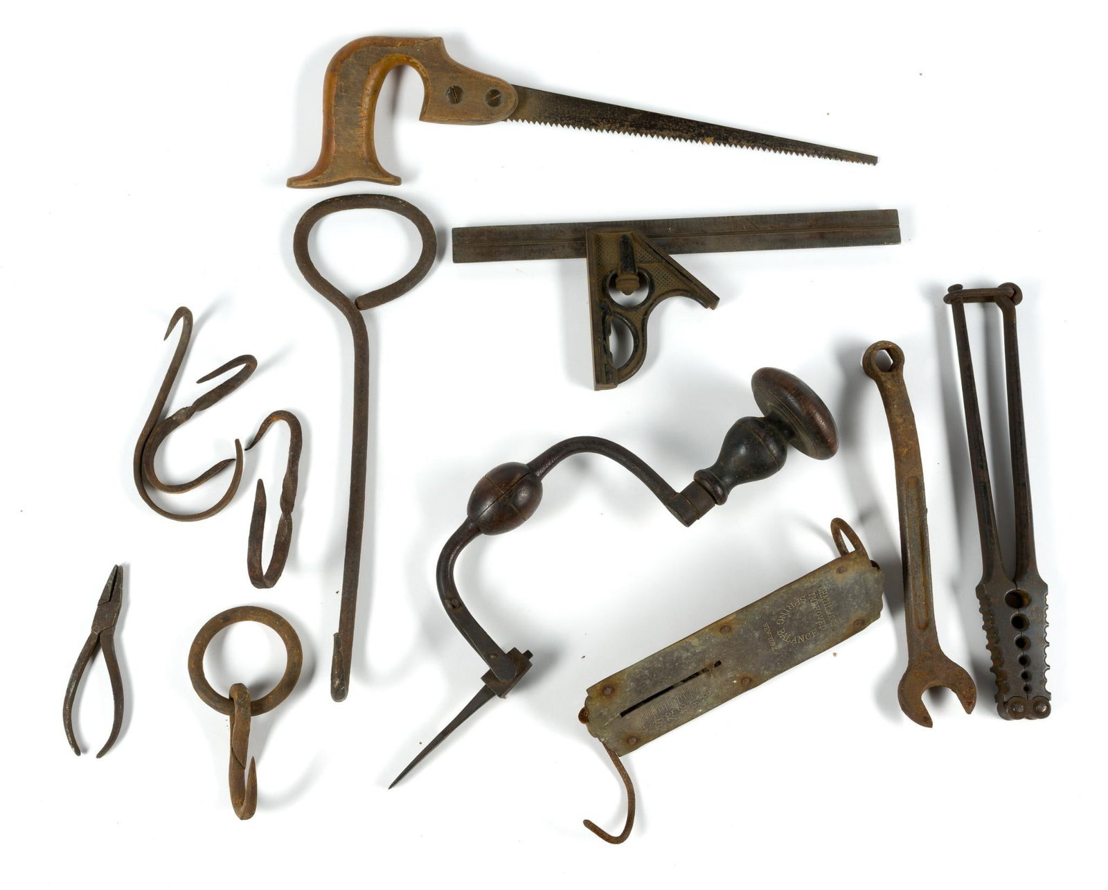 12 Antique Tools incl. Saw (1 of 4)