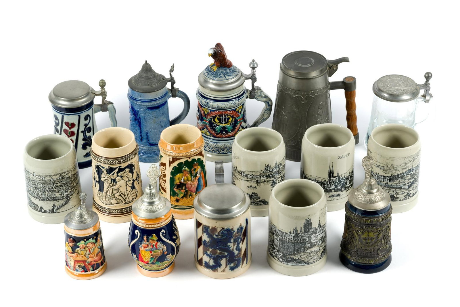 16 Beer Steins and Mugs (1 of 6)
