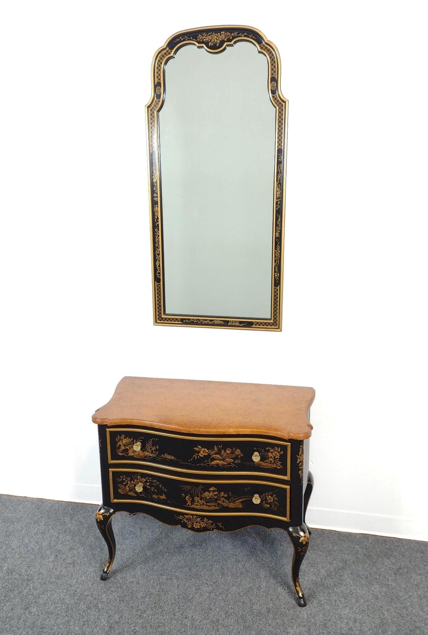 Drexel Entry Way Table & Wall Mirror (1 of 7)